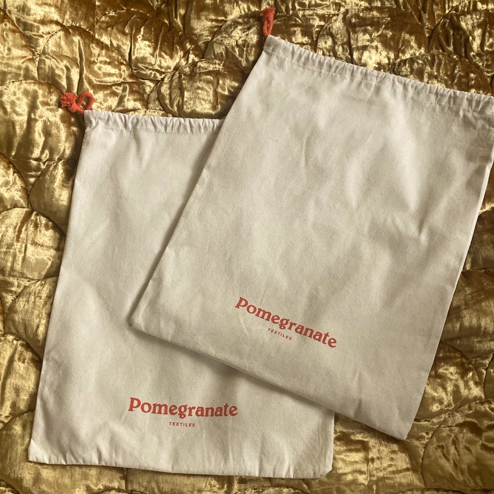 Pomegranate🌿 2 Drawstring Storage Bags/ Sacks.